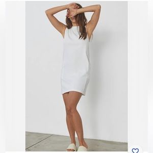 Lunya White Sleeveless Pajama Dress